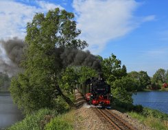 Fotodampf auf der Lößnitzgrundbahn